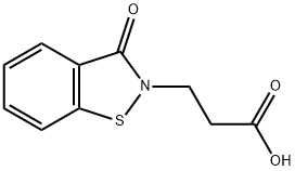 3-(3-Oxo-1,2-benzisothiazol-2(3H)-yl)propanoic acid Structure