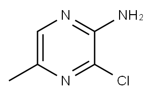 2-amino-3-chloro-5-methyl-pyrazine Structure