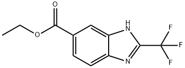 Ethyl 2-(trifluoromethyl)-1H-1,3-benzodiazole-5-carboxylate Structure