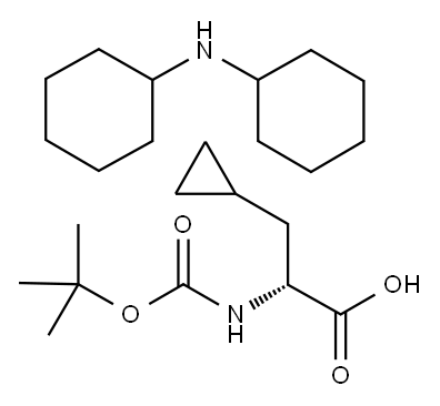 BOC-D-CYCLOPROPYLALANINE-DCHA Structure