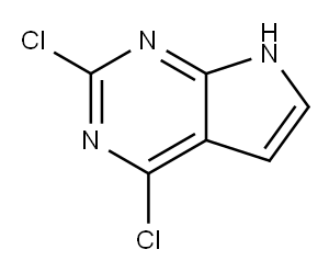 2,4-DICHLORO-7H-PYRROLO2,3-DPYRIMIDINE Structure