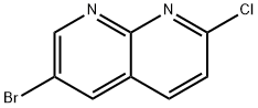 6-BROMO-2-CHLORO-[1,8]NAPHTHYRIDINE Structure