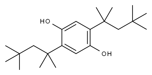 2,5-Bis(1,1,3,3-tetramethylbutyl)hydroquinone Structure