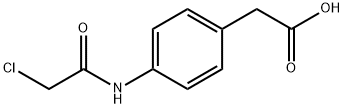 {4-[(CHLOROACETYL)AMINO]PHENYL}ACETIC ACID Structure