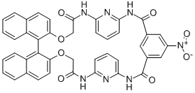 (R)-2,2''-[5-NITROISOPHTHALAMIDOBIS(2,6-PYRIDYLENECARBAMOYLMETHOXY)]-1,1''-BINAPHTHYL Structure