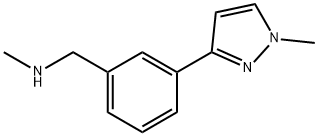n-methyl-3-(1-methyl-1h-pyrazol-3-yl)benzylamine Structure