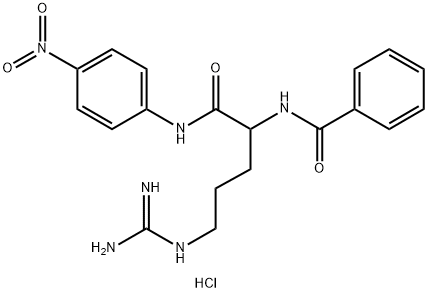 N-Benzoyl-DL-arginine-4-nitroanilide hydrochloride Structure