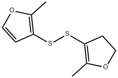 2,3-Dihydro-5-methyl-4-[(2-methyl-3-furanyl)dithio]furan Structure