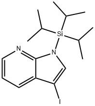 3-IODO-1-TRIISOPROPYLSILANYL-1H-PYRROLO[2,3-B]PYRIDINE Structure