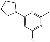 4-Chloro-2-methyl-6-(pyrrolidin-1-yl)pyrimidine Structure