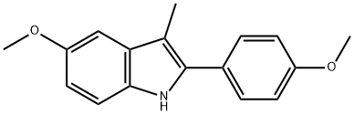 2-(4-METHOXYPHENYL)-3-METHYL-5-METHOXYINDOLE Structure