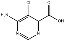 6-aMino-5-chloropyriMidine-4-carboxylic acid Structure