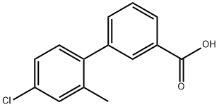 3-(4-Chloro-2-methylphenyl)benzoic acid Structure