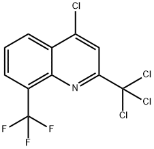 4-CHLORO-2-TRICHLOROMETHYL-8-TRIFLUOROMETHYL-QUINOLINE Structure