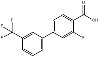 2-Fluoro-4-(3-trifluoroMethylphenyl)benzoic acid Structure