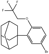 2-Adamantyl-4-bromo-1-(2,2,2-trifluoroethoxy)benzene Structure