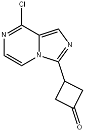 3-(1-chloroH-pyrrolo[1,2-a]pyrazin-6-yl)cyclobutanone Structure