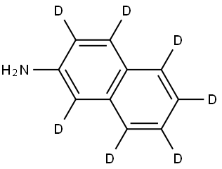 2-AMINONAPHTHALENE (RING-D7,98%) Structure