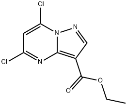 Pyrazolo[1,5-a]pyrimidine-3-carboxylic acid, 5,7-dichloro-, ethyl ester Structure