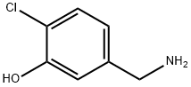 Phenol,  5-(aminomethyl)-2-chloro- Structure