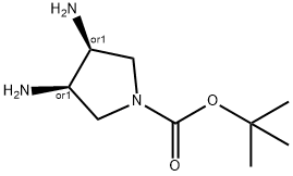 (3R,4S)-rel-1-Boc--3,4-diaMinopyrrolidine Structure
