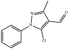 5-CHLORO-3-METHYL-1-PHENYL-1H-PYRAZOLE-4-CARBALDEHYDE Structure