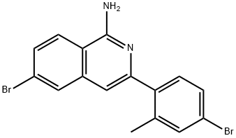 6-BROMO-3-(4-BROMO-2-METHYL-PHENYL)-ISOQUINOLIN-1-YLAMINE Structure