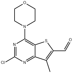 2-chloro-7-Methyl-4-Morpholinothieno[3,2-d]pyriMidine-6-carbaldehyde Structure