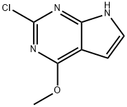 2-CHLORO-6-METHOXY-7-DEAZAPURINE Structure