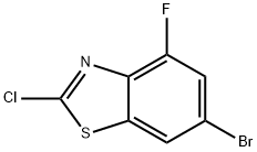 6-BROMO-2-CHLORO-4-FLUOROBENZOTHIAZOLE Structure