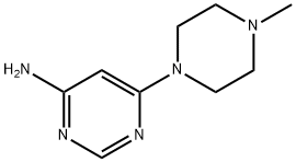 4-AMINO-6-(4-METHYL-1-PIPERAZINYL)PYRIMIDINE Structure