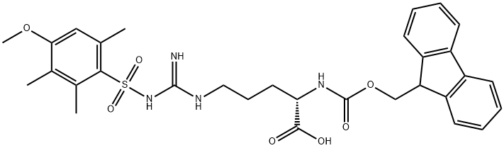 N-Fmoc-N'-(4-methoxy-2,3,6-trimethylbenzenesulfonyl)-L-arginine Structure