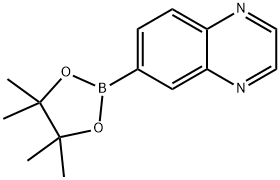6-(4,4,5,5-Tetramethyl-1,3,2-dioxaborolan-2-yl)quinoxaline Structure