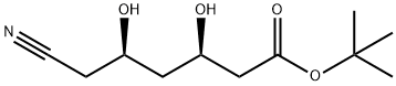 (3R,5R)-6-Cyano-3,5-dihydroxy-hexanoic Acid tert-Butyl Ester Structure