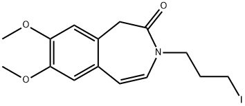 7,8-Dimethoxy-3-(3-iodopropyl)-1,3-dihydro-2H-3-benzazepin-2-one Structure