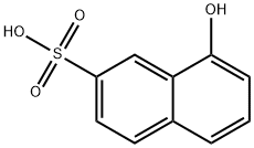 1-Hydroxynaphthalene-7-sulfonic acid Structure