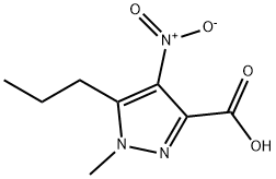 1-Methyl-4-nitro-5-propyl-1H-pyrazole-3-carboxylic Acid Structure