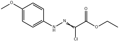 Acetic acid, 2-chloro-2-[2-(4-methoxyphenyl)hydrazinylidene], ethyl ester Structure
