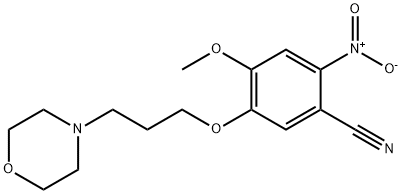 2-Amino-4-methoxy-5-(3-morpholinopropoxy)benzonitrile Structure