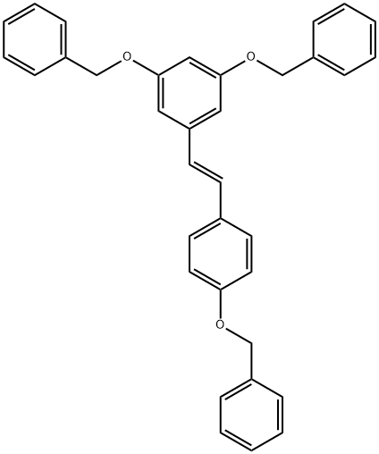 (E)-3,5,4'-Tribenzyloxystilbene Structure