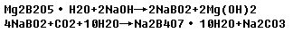 硼镁矿制备十水盐硼酸钠反应方程式