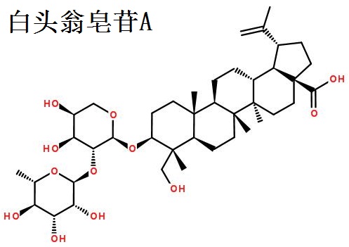 白头翁皂苷A结构式