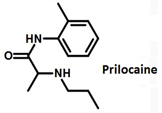 the structural formula of prilocaine