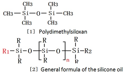 Polydimethylsiloxan,General formula of the silicone oil