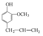 Structural formula of Eugenol