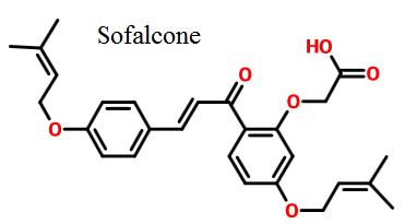 Structural formula for sofalcone