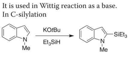 Potassium tert-butoxide Wittig reaction