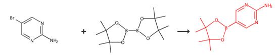 2-氨基嘧啶-5-硼酸频哪酯的合成与应用
