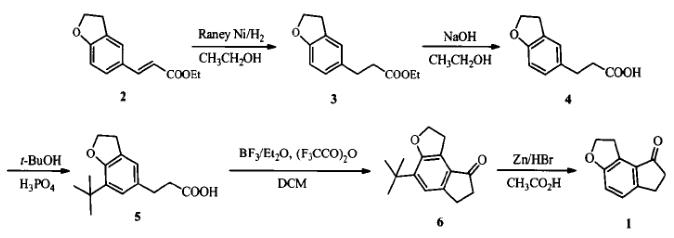 1,2,6,7-四氢-8H-茚并[5,4-b]呋喃-8-酮的合成工艺改进