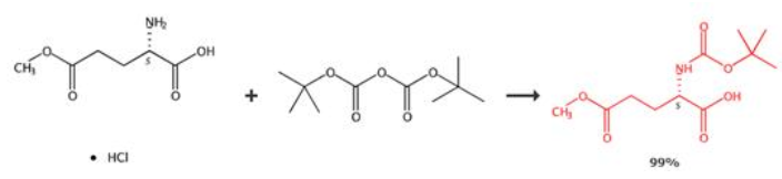  Boc-L-谷氨酸-5-甲酯的合成路线